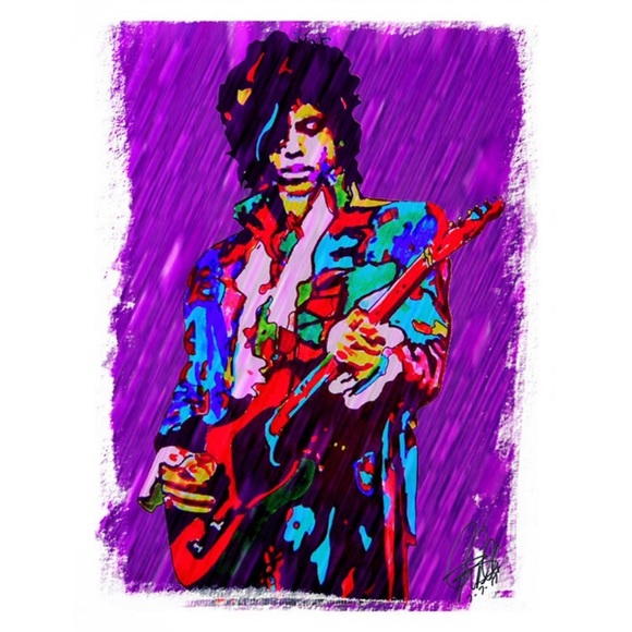 PRINCE ART LITHO POSTER 11x17 ULTRA MINT SIGNED BY ARTIST !! - Picture 1 of 4